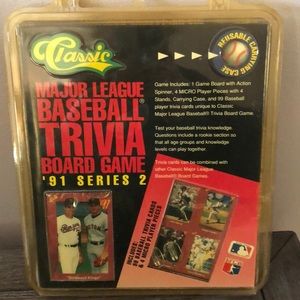 Classic MLB Trivia Board GAme 1991 Series 2